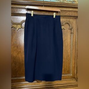 Elegant Navy Blue Women's Skirt